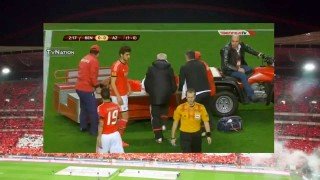 Lesão arrepiante de Sílvio no Jogo do Benfica contra o Az Alkmaar Europa League 2014